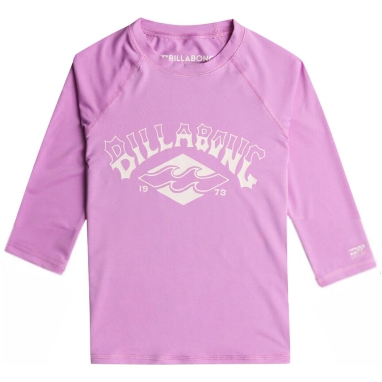 Billabong Girls Surf Dayz UV50 Short Sleeve Rash Vest EBGWR03001 - Bright Orchid